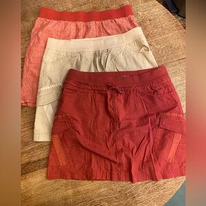 Lot of 3 skirts- prAna and Toad&Co